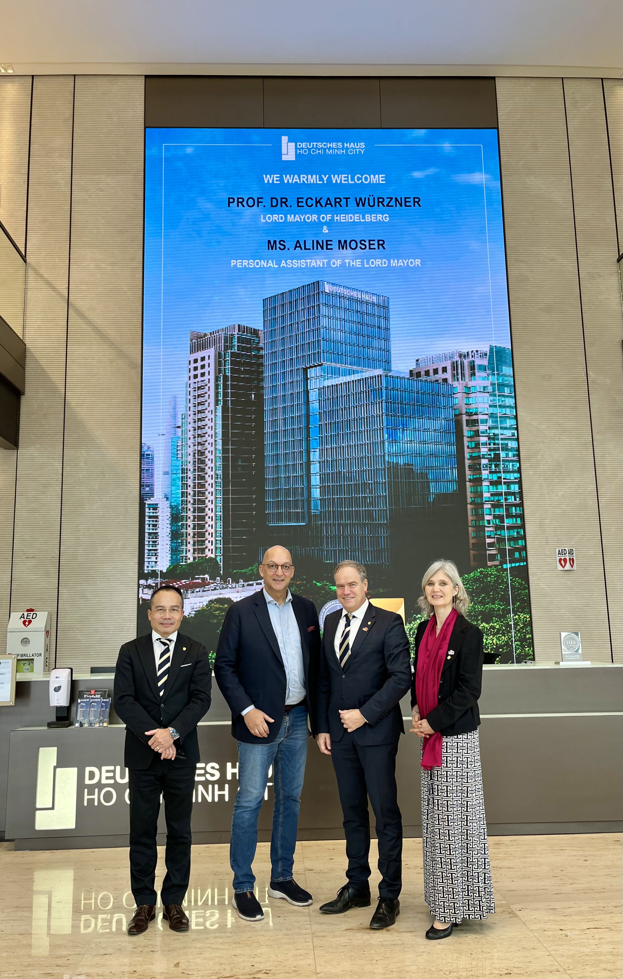 The Lord Mayor of Heidelberg - Prof. Dr. Eckart Würzner visits Deutsches Haus Ho Chi Minh City