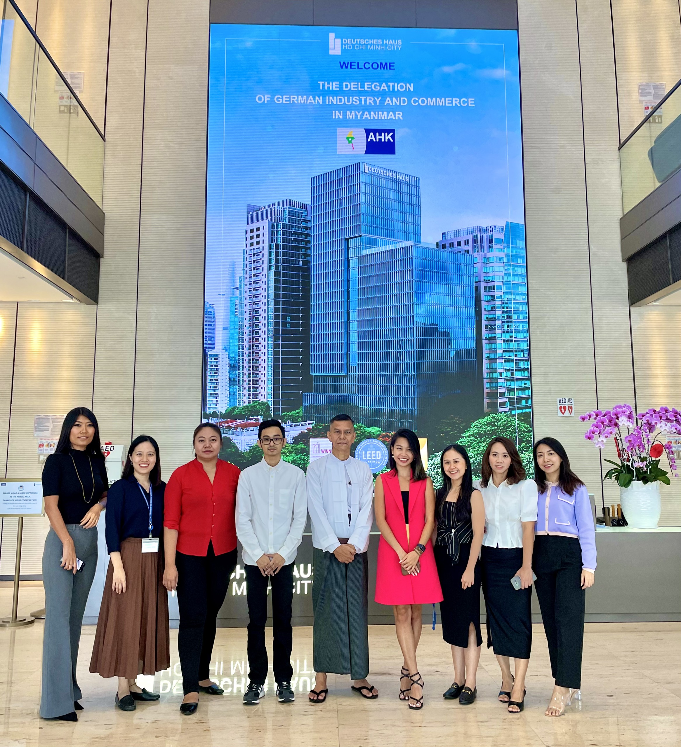 WELCOME THE DELEGATION OF GERMAN INDUSTRY AND COMMERCE IN MYANMAR