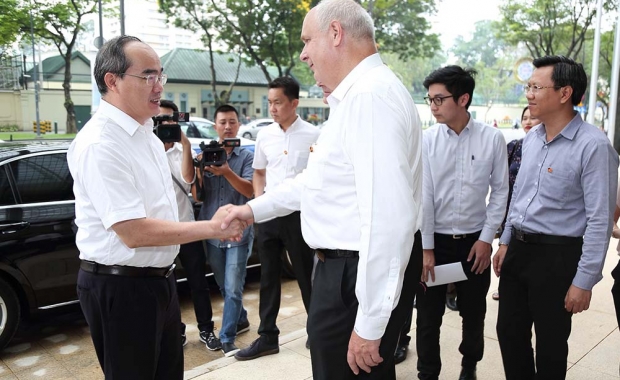  Source: Deutsches Haus Ho Chi Minh City Enter Fullscreen Prior to the soft opening of Deutsches Haus Ho Chi Minh City on 1st of September 2017, the Secretary of the Party Committee of HCMC Prof