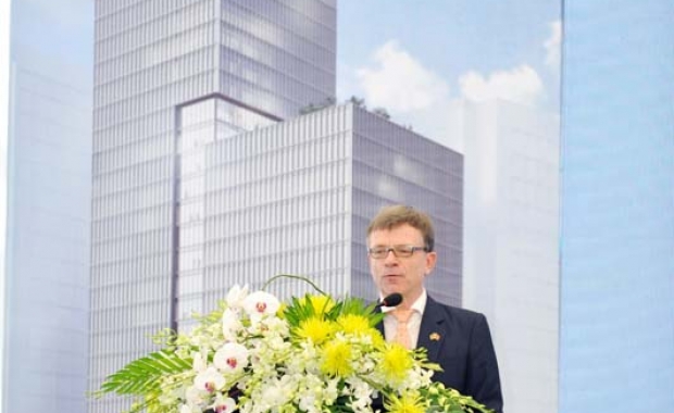 Groundbreaking ceremony of Deutsches Haus Ho Chi Minh Stadt on the 24th October 2015
