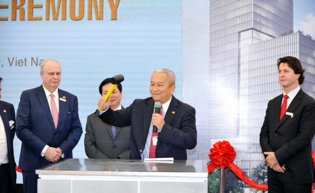 Groundbreaking ceremony of Deutsches Haus Ho Chi Minh Stadt on the 24th October 2015