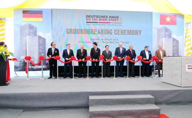 Groundbreaking ceremony of Deutsches Haus Ho Chi Minh Stadt on the 24th October 2015