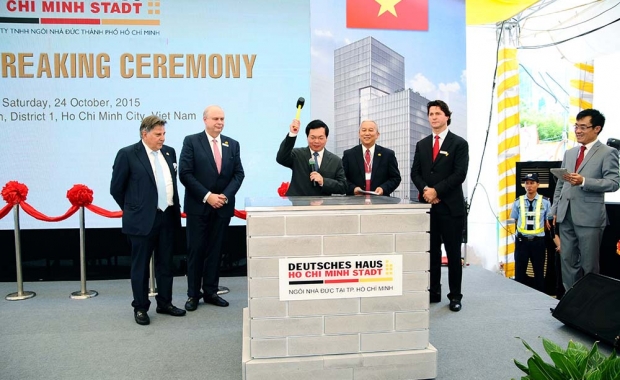 Groundbreaking ceremony of Deutsches Haus Ho Chi Minh Stadt on the 24th October 2015